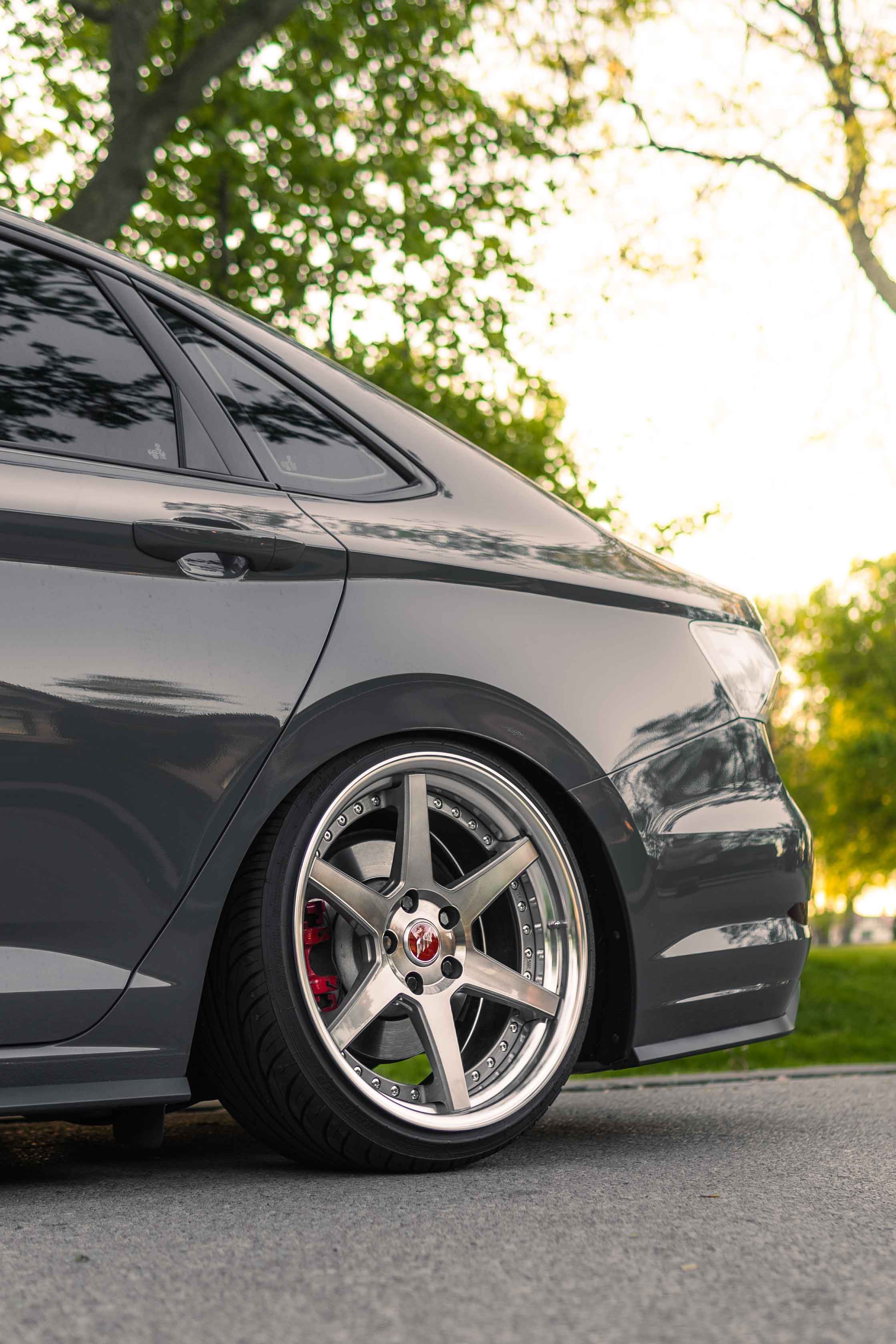 Rear wheel shot of a GLI